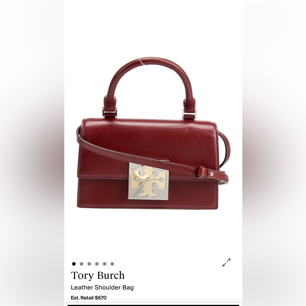 Tory Burch Burgundy Handbag